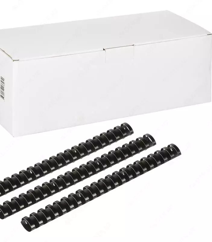 Упаковка пластиковых пружин для переплета Bindi 18 мм  100 шт. (Арт.- 18-GRbk) Черная