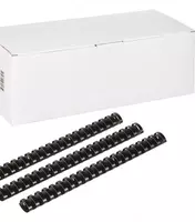 Упаковка пластиковых пружин для переплета Bindi 18 мм  100 шт. (Арт.- 18-GRbk) Черная