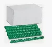Упаковка пластиковых пружин для переплета Bindi 25 мм  50 шт. (Арт.- 25-GRgn) Зеленая