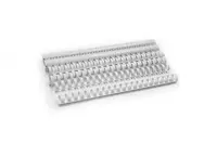  Bindi boglash uchun plastik buloqlar toplami 28 mm  50 dona. (m.-28-GRwt) Oq - 