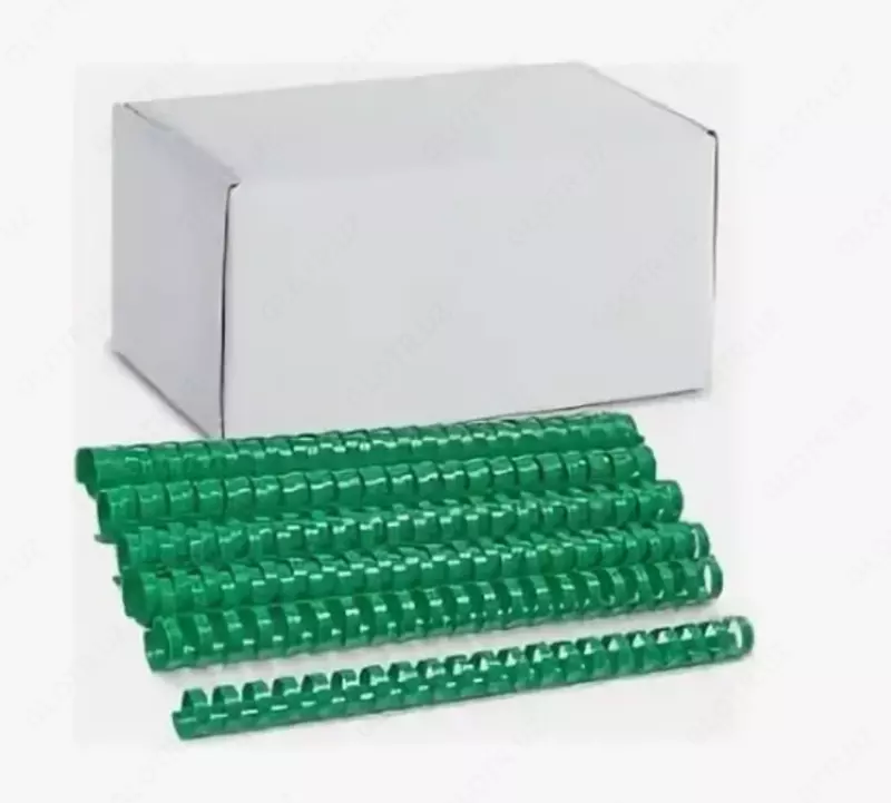 Bindi boglash uchun plastik buloqlar toplami 28 mm  50 dona. (m.-28-GRgn) Yashil