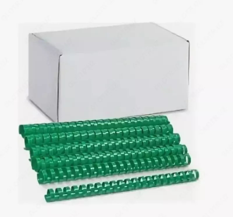 Bindi boglash uchun plastik buloqlar toplami 32 mm  50 dona. (m.-32-GRgn) Yashil