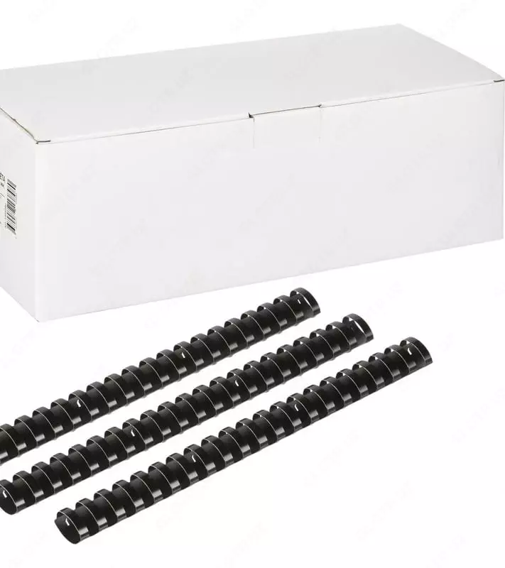 Bindi boglash uchun plastik buloqlar toplami 32 mm  50 dona. (m.- 32-GRbk) Qora