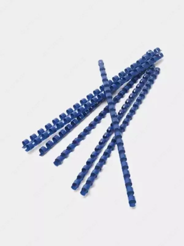 Упаковка пластиковых пружин для переплета Bindi 6 мм  100 шт. (Арт.- 6-GRbl) Синяя