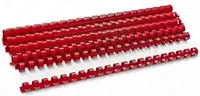 Упаковка пластиковых пружин для переплета Bindi 6 мм  100 шт. (Арт.- 6-GRrd) Красная