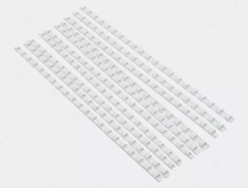 Bindi boglash uchun plastik buloqlar toplami 6 mm  100 dona. (modda - 6-GRwt) Oq