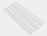 Bindi boglash uchun plastik buloqlar toplami 6 mm  100 dona. (modda - 6-GRwt) Oq