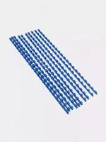 Упаковка пластиковых пружин для переплета Deli 6 мм  100 шт. (Арт.- 3833bl) Синяя