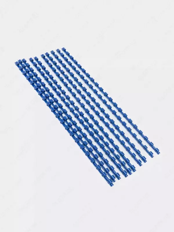 Упаковка пластиковых пружин для переплета Deli 6 мм  100 шт. (Арт.- 3833bl) Синяя