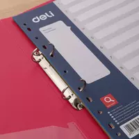   Plastik rang ajratuvchi Deli A4  1-12 rang. (Mad. - 5725A) Turli xil