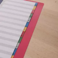  Пластиковый цветной разделитель Deli А4  1-31 цв. (Арт. - 38158) Ассорти Только в розницу