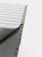   Пластиковый буквенный разделитель Deli А4  A-Z (Арт. - 38157) Серый