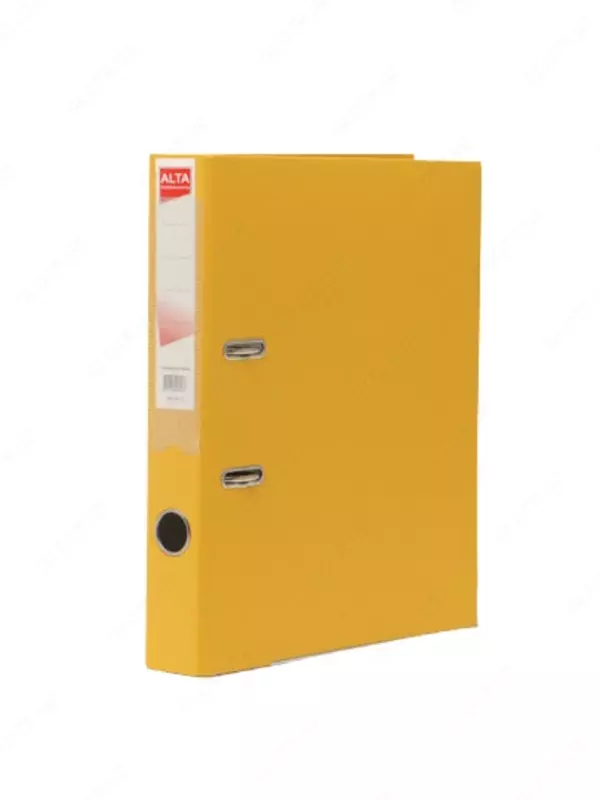 Papka - magnitafon Alta A4  kemerli mexanizm  50 mm (Art. - 50-yl) Sariq