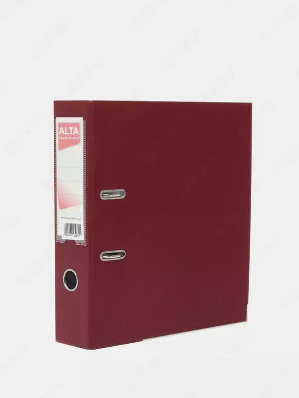 Papka - magnitafon Alta A4  kamar mexanizmi  75 mm (Art. - 75-bordo) Burgundiya