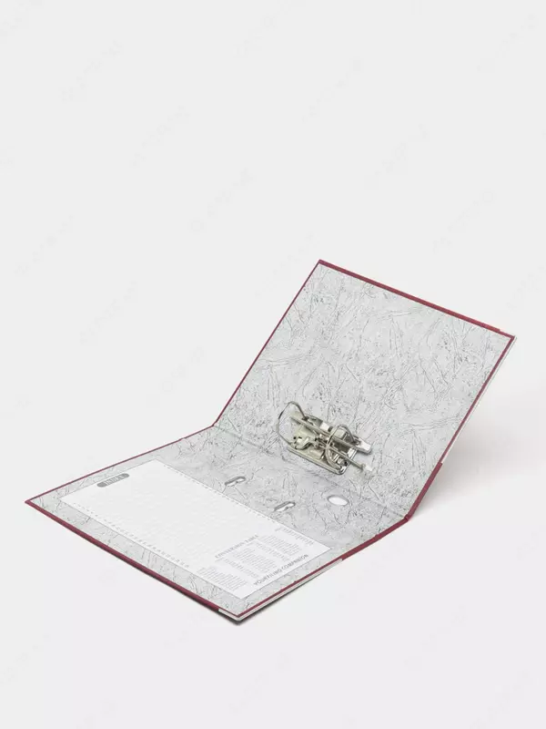  Papka - magnitafon Alta A4  kamar mexanizmi  75 mm (Art. - 75-bordo) Burgundiya - 