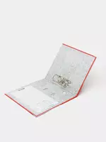  Papka - magnitafon Alta A4  kamar mexanizmi  75 mm (Art. - 75-rd) Qizil - 