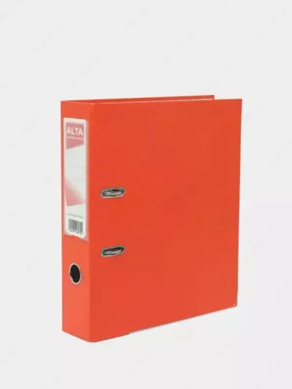 Папка - регистратор Alta А4  арочный механизм  75 мм (Арт.- 75-or) Оранжевая