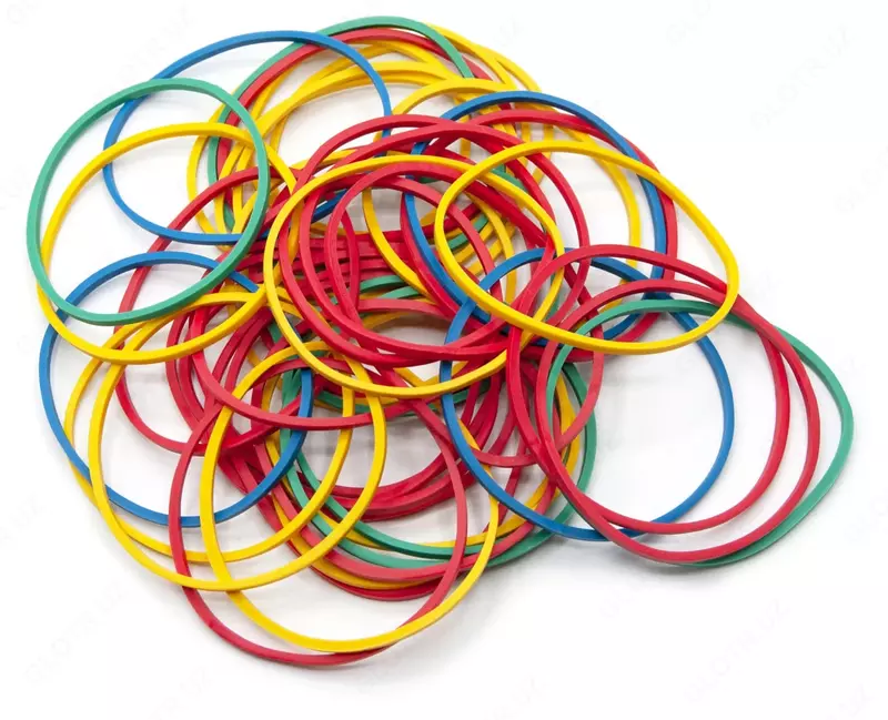 Pul uchun bank kauchuk bantlari 1000 g  60 mm (turli rang)