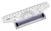  Чертежная рейсшина Стамм  15 см  пластиковый ролик  уп. ПЭ (Арт. - ЛР01) Ассортимент - 