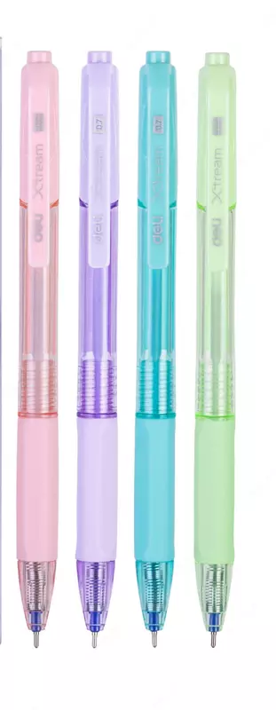 Avtomatik sharikli ruchka Deli Extra  0 7 mm  kok (Art. - 199-Q-bl) Col. turli xil