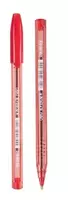 Sharikli qalam Deli Har bir  1 0 mm  qizil (Art.-19-RD-EQ) Shaffof/qizil