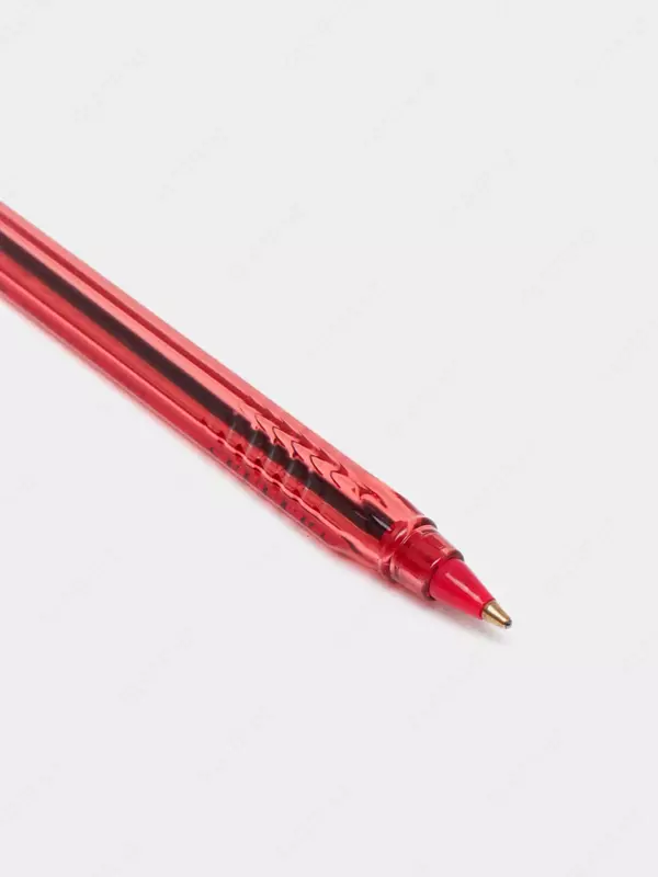  Sharikli qalam Deli Har bir  1 0 mm  qizil (Art.-19-RD-EQ) Shaffof/qizil - 