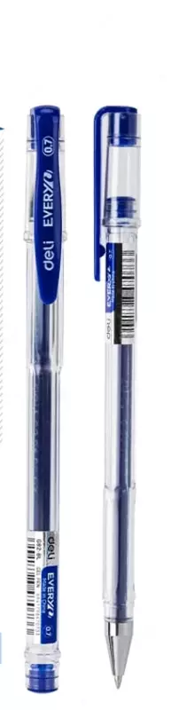 Гелевая ручка Deli Every  0.7 мм  синяя (Арт.- 82-BL-EG) Прозрачная