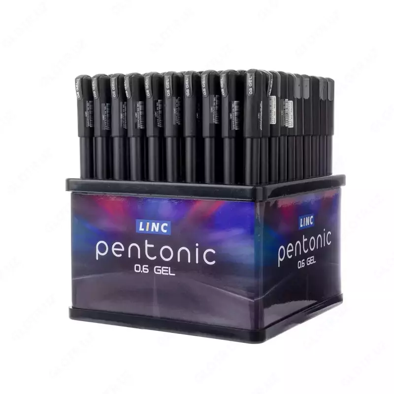 Гелевая ручка Linc Pentonic Gel  0.6 мм  красная  дисплей (Арт.- 856rd-disp10-100)