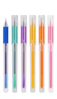 Упаковка автоматических гелевых ручек Deli А125D  0.5 мм  6 цв.  ПВХ уп.(Арт.- 125-A) Цв. ассорти