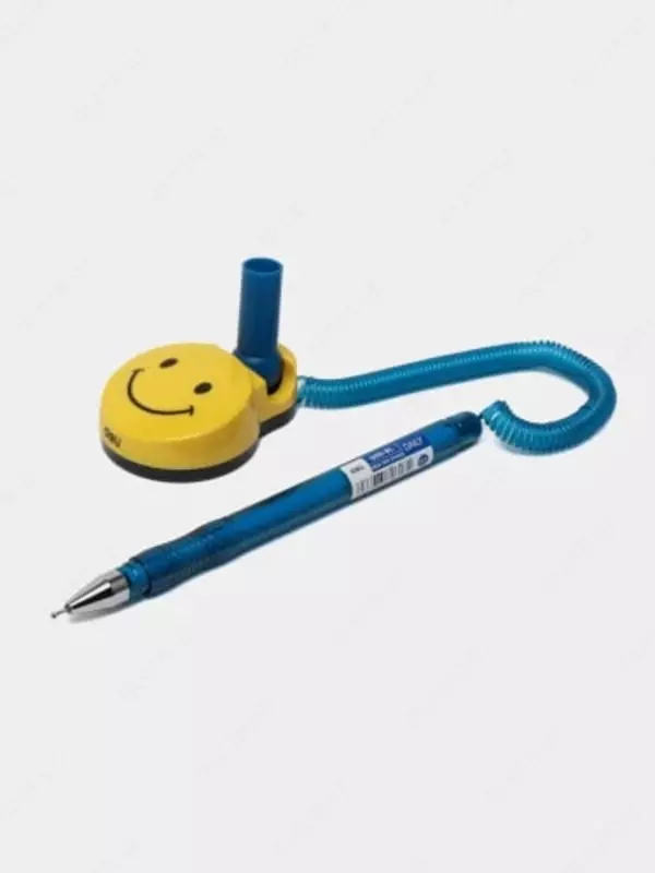 Ручка шариковая одноразовая на подставке Deli Q50  0.7 мм  синяя (Арт.- 50-Q-bl)