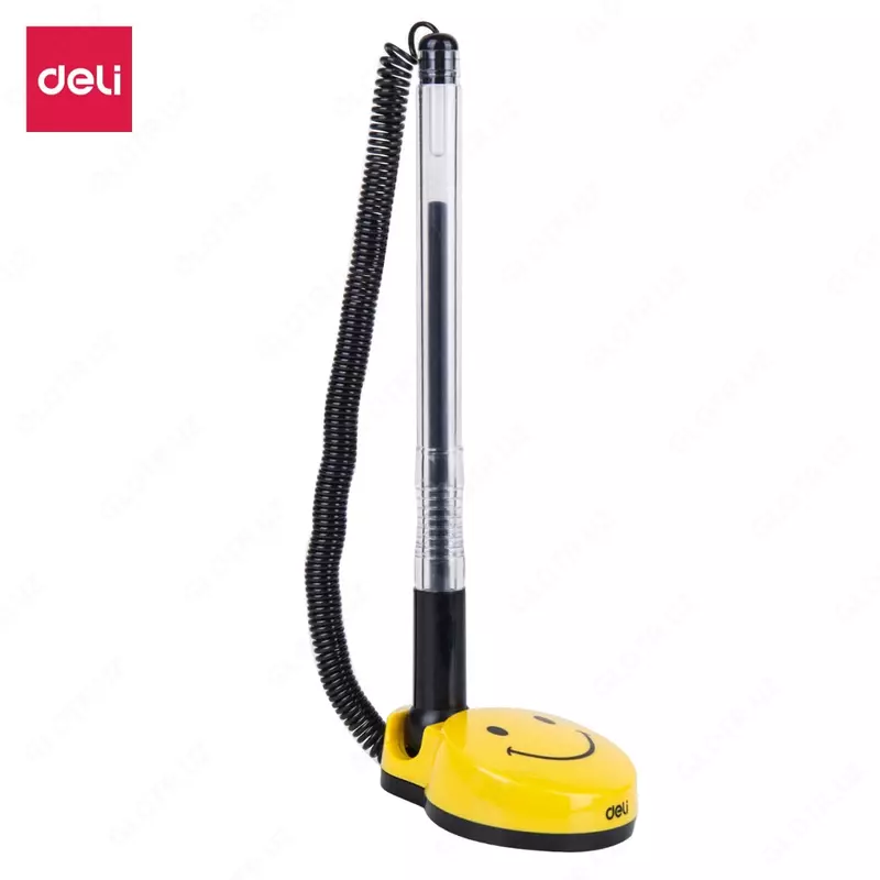 Ручка шариковая на подставке Deli 0.5 мм  черная (Арт.- 6793)