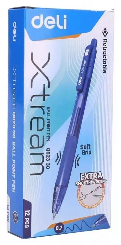   Avtomatik sharikli qalam Deli Xtream  0 7 mm  kok (Art. - 02330-WQ)