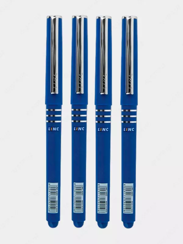 Шариковая ручка Linc Axo  0.7 мм  синяя (Арт.- 2592-bl-bl) Темно/синяя