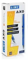  Шариковая ручка Linc Axo  0.7 мм  синяя (Арт.- 2592-bl-bl) Темно/синяя Только в розницу