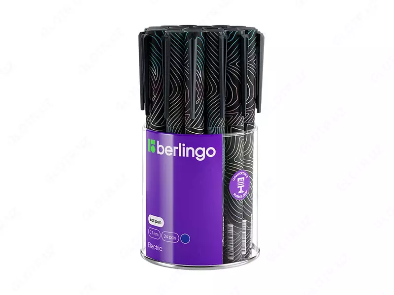   Sharikli qalam Berlingo Electric  0 7 mm  kok (Art.- Cbp_07S17) Col. turli xil