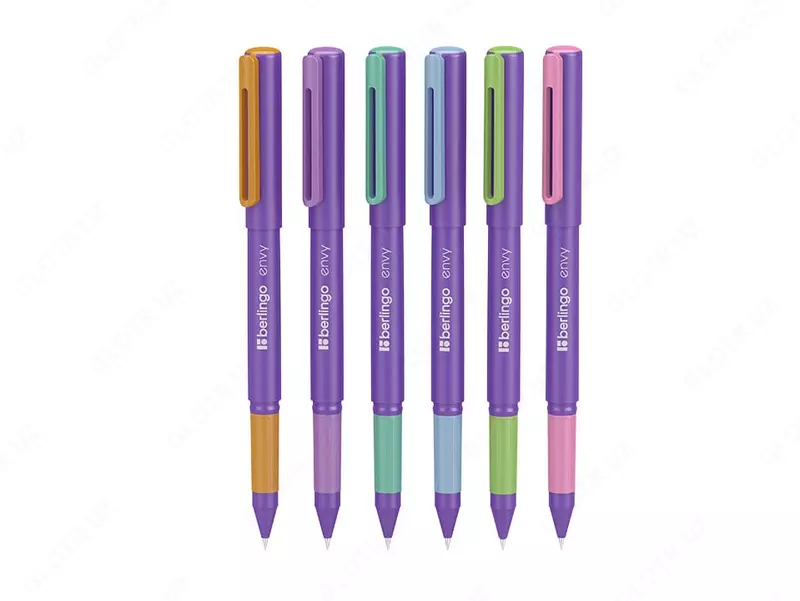 Шариковая ручка Berlingo Envy  0.7 мм  синяя  игольчатый стержень (Арт.- CBp_07990) Цв. ассорти