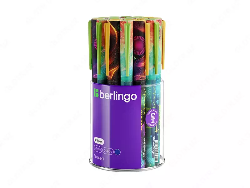   Шариковая ручка Berlingo Futureal  0.7 мм  синяя (Арт.- Cbp_07S12) Цв. ассорти