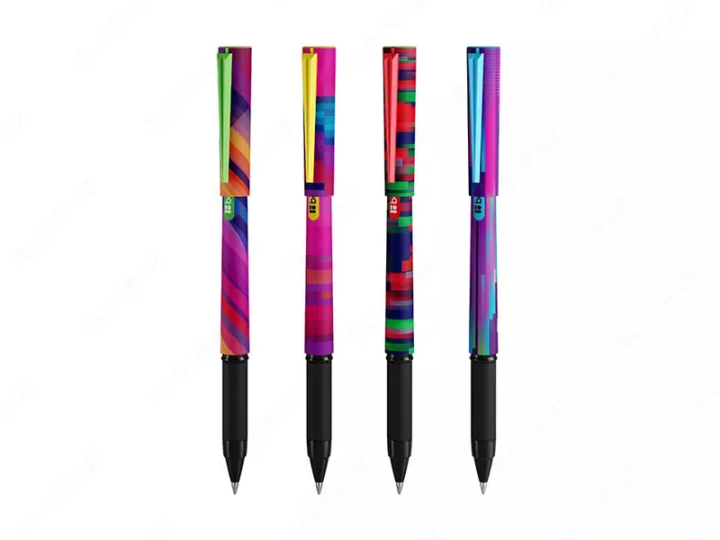 Шариковая ручка Berlingo Glitch  0.7 мм  синяя (Арт.- Cbp_07S14) Цв. ассорти