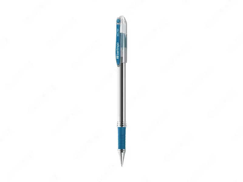 Шариковая ручка Berlingo I-10  0.4 мм  синяя  грип (Арт.- CBp_40012) Прозрачная