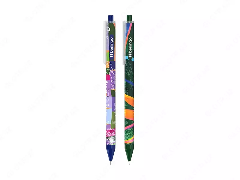 Шариковая автоматическая ручка Berlingo Jumble  0.7 мм  синяя (Арт.- Cbp_07S13) Цв. ассорти