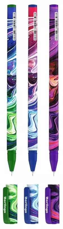 Sharikli qalam Berlingo suyuq tolqin  0 7 mm  kok (Art.- CBp_07S02) Col. turli xil