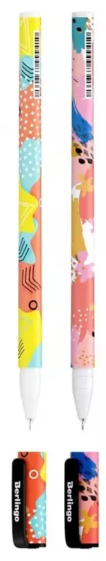  Sharikli qalam Berlingo Memfis  0 7 mm  kok  4 dona. (Art.- CBp_70S04_4) Pol. turli xil - 