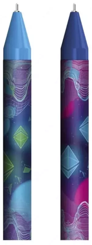  Шариковая автоматическая ручка Berlingo Retro Future  0.7 мм  синяя (Арт.- CBp_07S08) Цв. ассорти - 