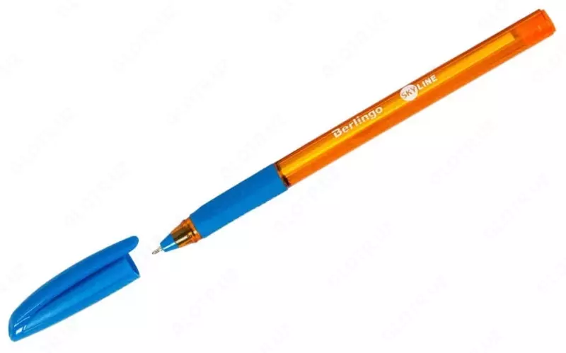 Sharikli ruchka Berlingo Skyline  0 7 mm  ochiq/kok  tutqich  igna toldirish (Art.- CBp_07130) Toq sariq/kok