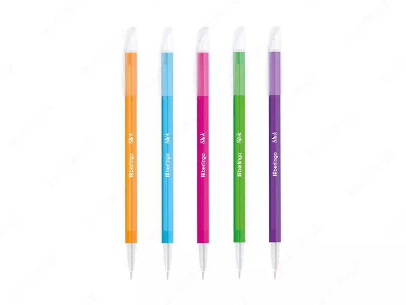  Sharikli qalam Berlingo Slick  0 7 mm  kok  igna bilan toldirish (Art.- CBp_07772) Col. turli xil - 