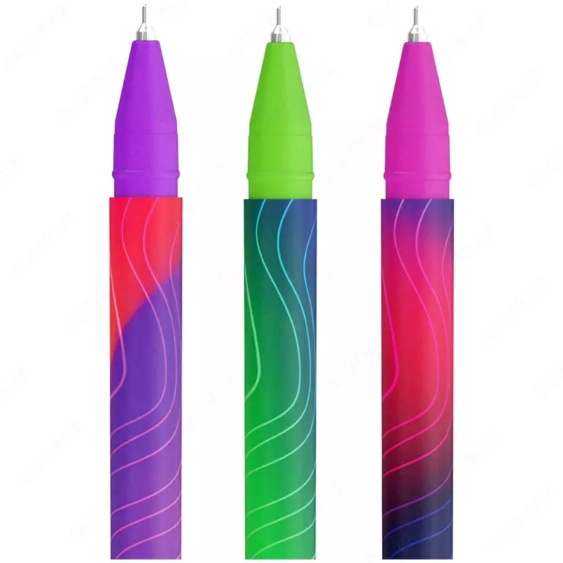  Шариковая ручка Berlingo Terrain  0.7 мм  синяя  игольчатый стержень (Арт.- CBp_07S09S) Цв. ассорти - 