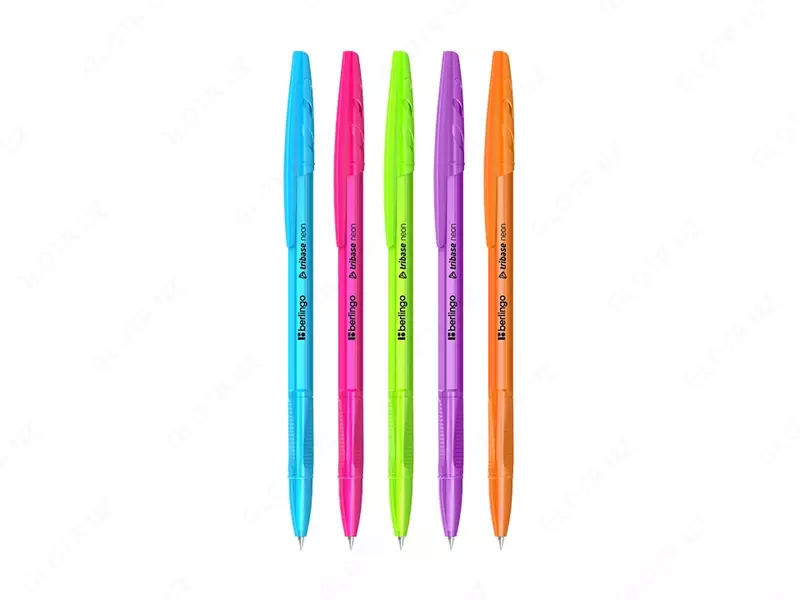Sharikli ruchka Berlingo Tribase Neon  0 7 mm  kok (Art.- CBp_70932) Neon. Turli xil