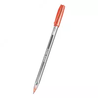   Шариковая ручка Claro Crafty  1.0 мм  красная (Арт.- 084-ONE-rd) Прозрачная