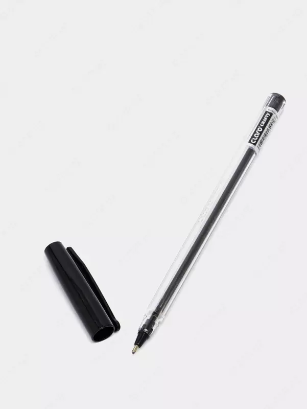 Шариковая ручка Claro Crafty  1.0 мм  черная (Арт.- 084-ONE-bk) Прозрачная