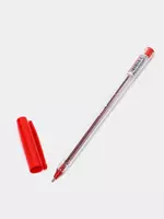 Шариковая ручка Claro Crafty  1.0 мм  красная (Арт.- 084-ONE-rd) Прозрачная